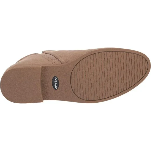 Dr. Scholl's Ankle Bootie Women's Woodsmoke Brown Fabric Synthetic Rubber Astir